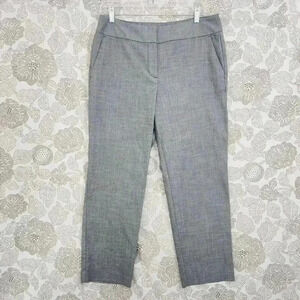 Loft Curvy Pencil Pants Size 10 Grey Women's 10 Straight Leg